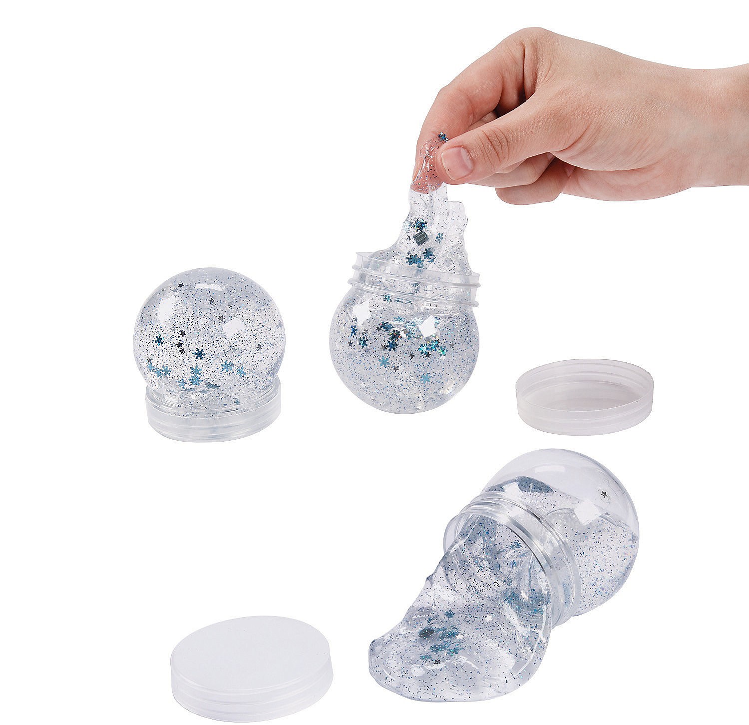 Winter Snow Globe Slime