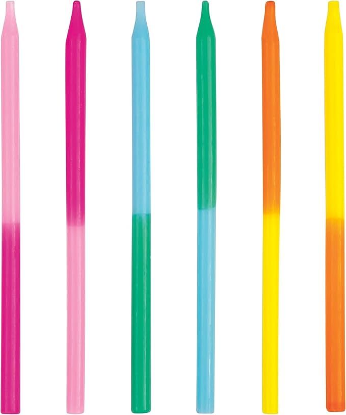 5" 2-Color Neon Candle