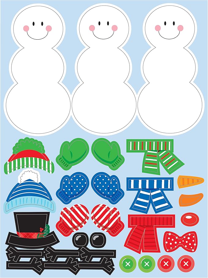 Build A Snowman Stickers