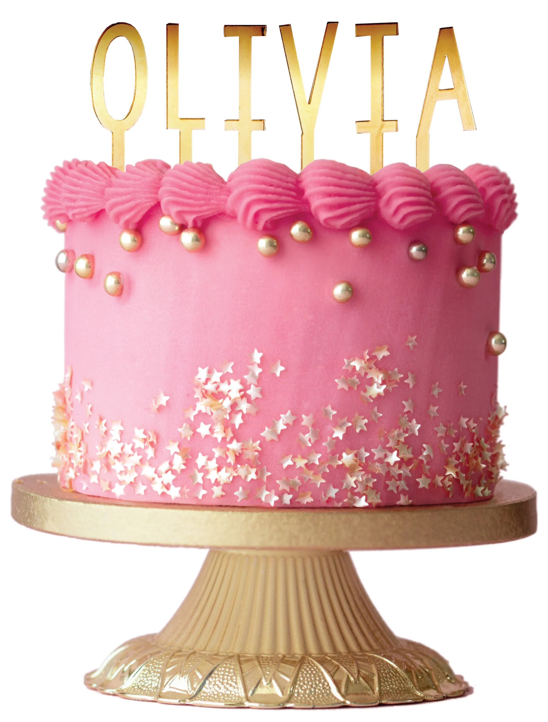 Gold Acrylic Letter Toppers