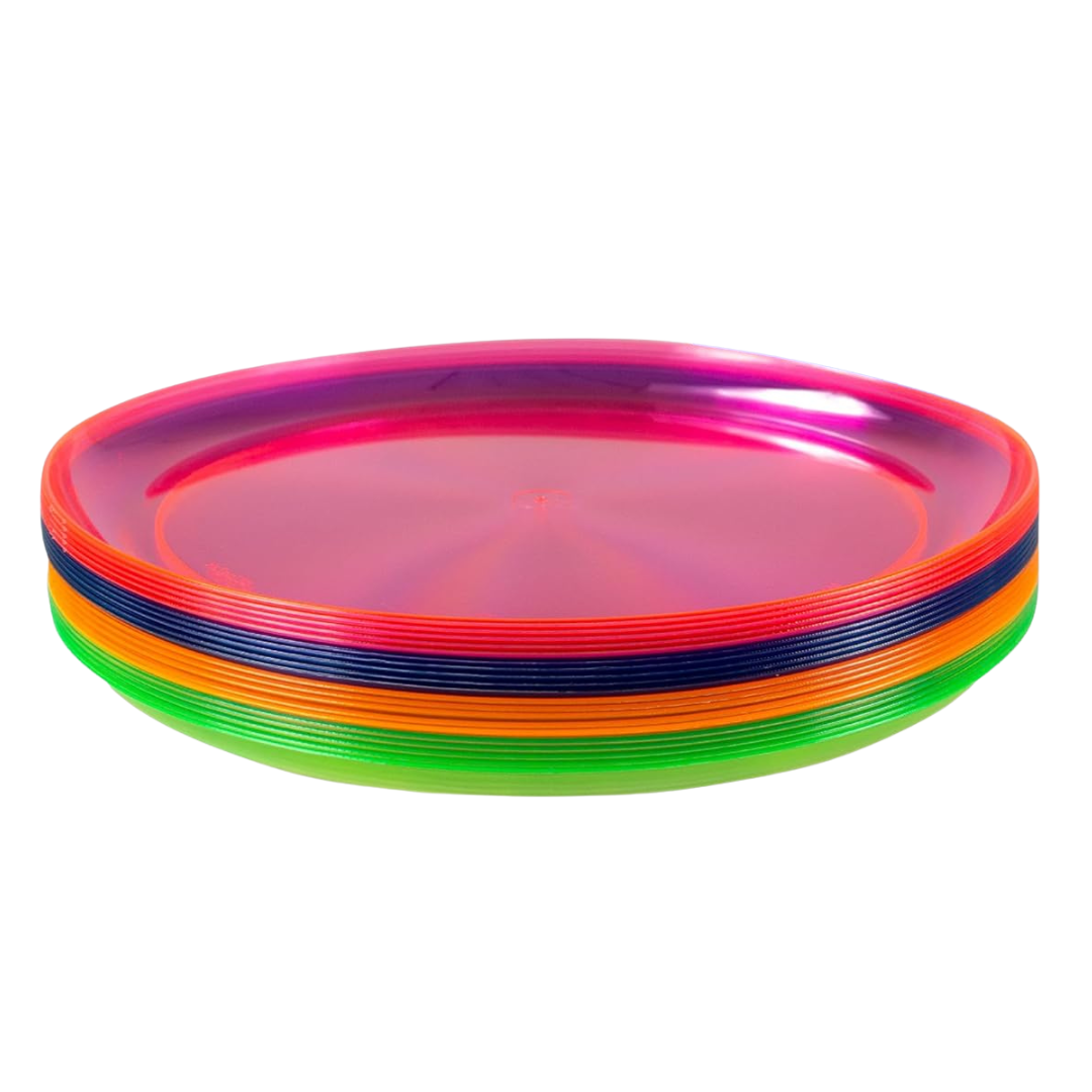 9" Neon Plates