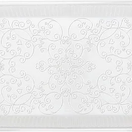 Elegant Clear Plastic Serving Tray
