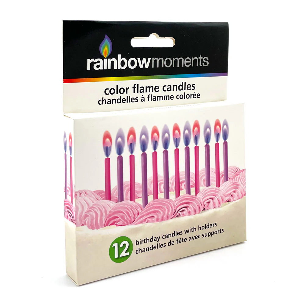 Pink & Purple Color Flame Candles
